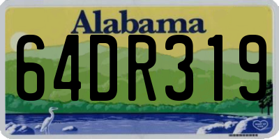 AL license plate 64DR319