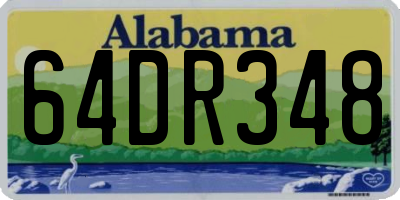 AL license plate 64DR348