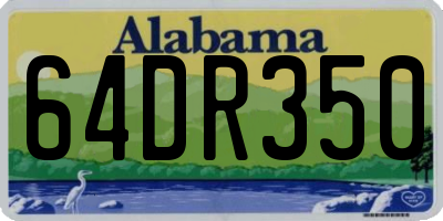AL license plate 64DR350