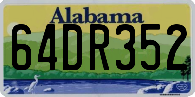 AL license plate 64DR352