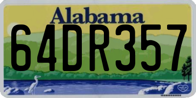 AL license plate 64DR357