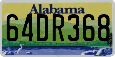 AL license plate 64DR368