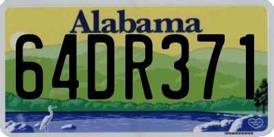 AL license plate 64DR371