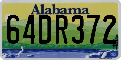 AL license plate 64DR372