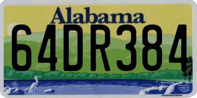AL license plate 64DR384