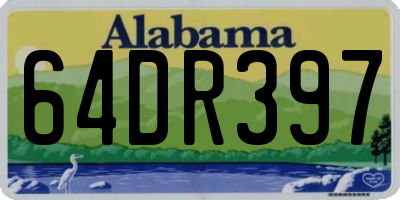 AL license plate 64DR397