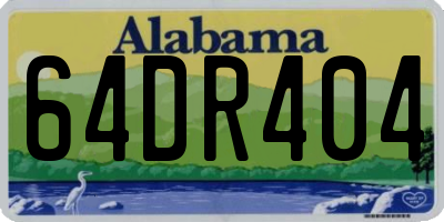 AL license plate 64DR404