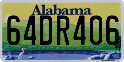AL license plate 64DR406