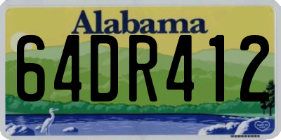 AL license plate 64DR412