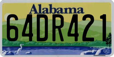 AL license plate 64DR421