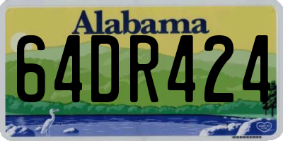 AL license plate 64DR424