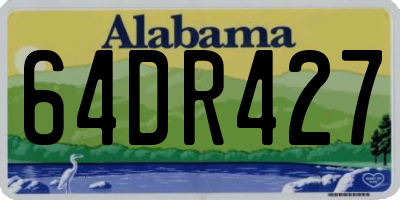 AL license plate 64DR427