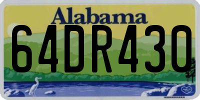 AL license plate 64DR430