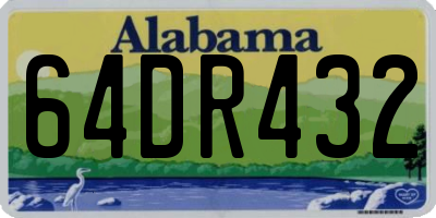 AL license plate 64DR432