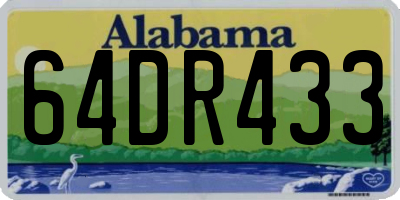 AL license plate 64DR433