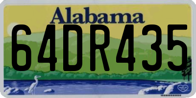 AL license plate 64DR435