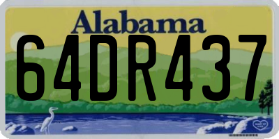 AL license plate 64DR437