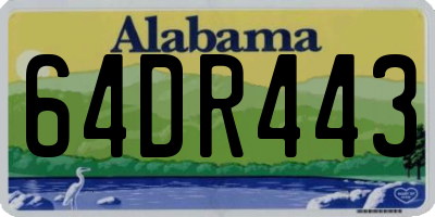 AL license plate 64DR443