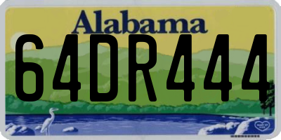 AL license plate 64DR444