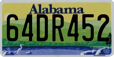 AL license plate 64DR452