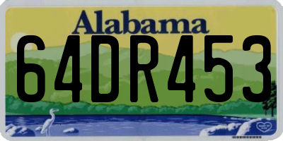 AL license plate 64DR453