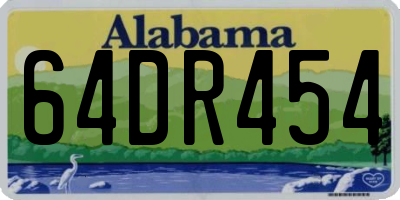 AL license plate 64DR454