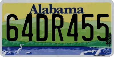 AL license plate 64DR455