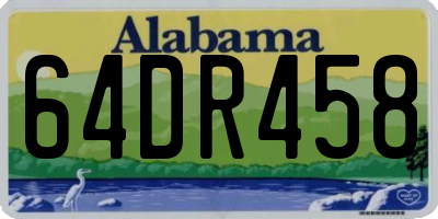 AL license plate 64DR458