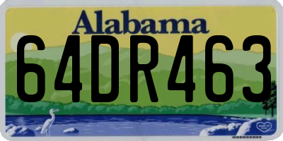 AL license plate 64DR463