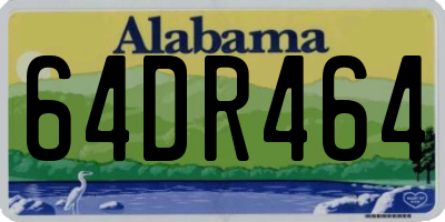 AL license plate 64DR464