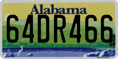AL license plate 64DR466