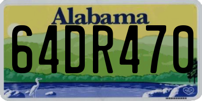 AL license plate 64DR470