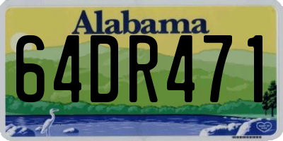AL license plate 64DR471
