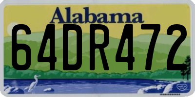 AL license plate 64DR472