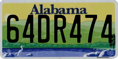 AL license plate 64DR474