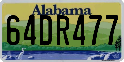 AL license plate 64DR477