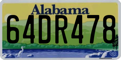 AL license plate 64DR478