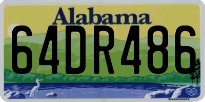 AL license plate 64DR486