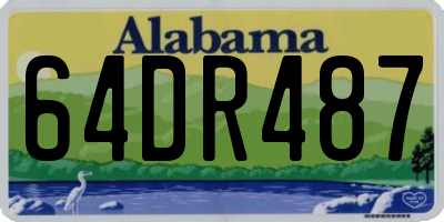 AL license plate 64DR487