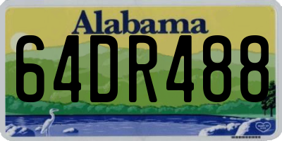 AL license plate 64DR488