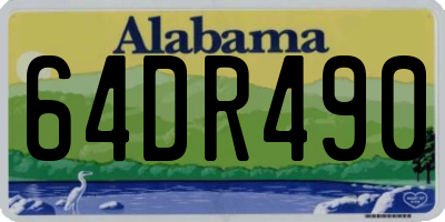 AL license plate 64DR490