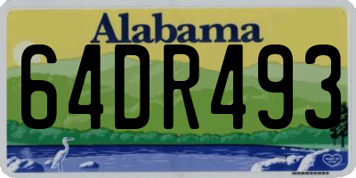 AL license plate 64DR493