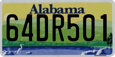 AL license plate 64DR501