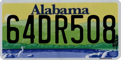 AL license plate 64DR508