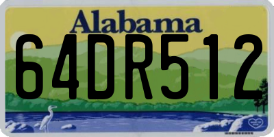 AL license plate 64DR512