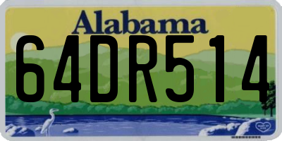 AL license plate 64DR514