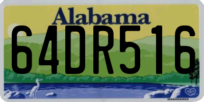 AL license plate 64DR516