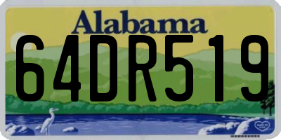 AL license plate 64DR519