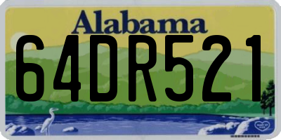 AL license plate 64DR521