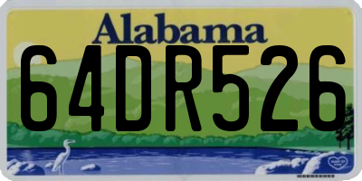 AL license plate 64DR526